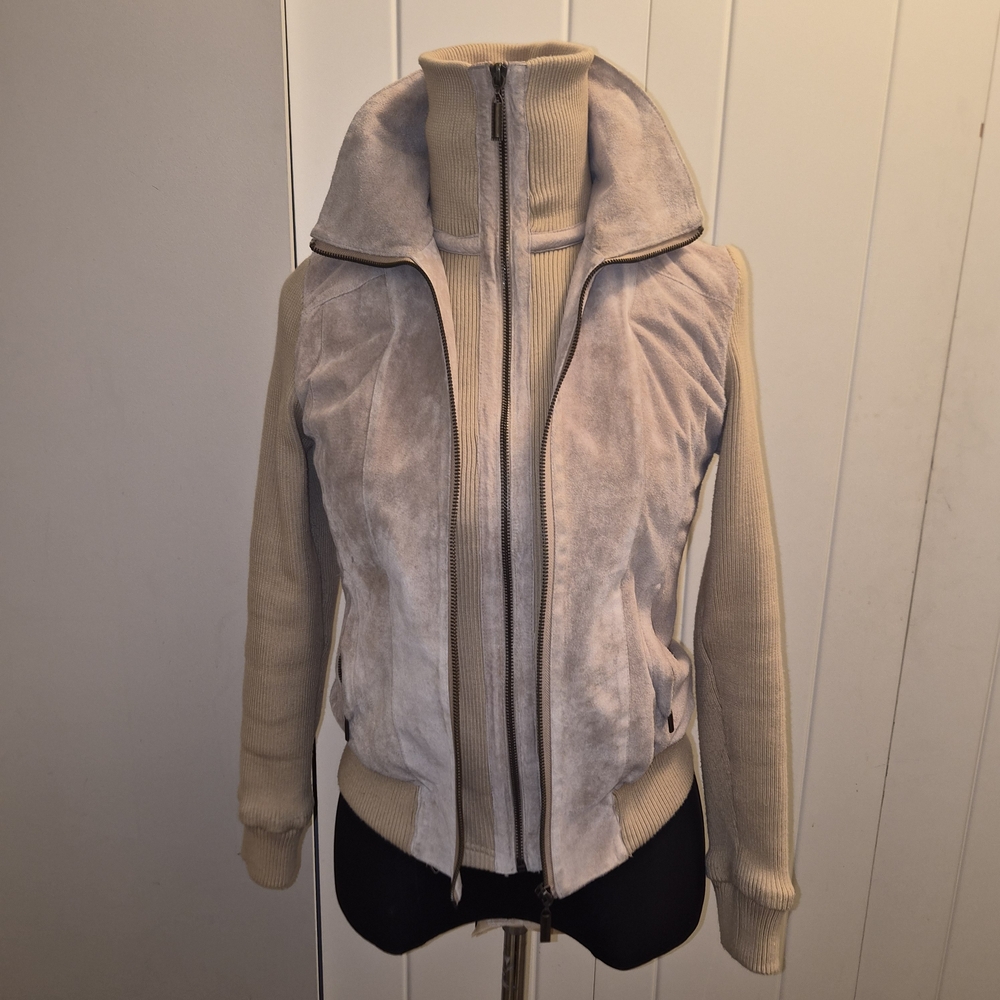 Women's Beige and Cream Jacket
